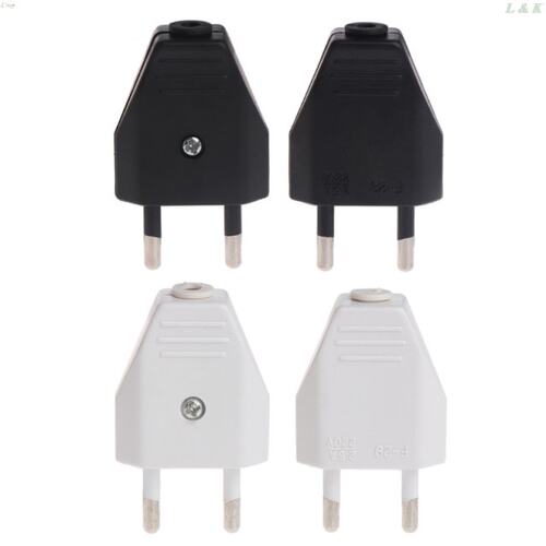 2 Pcs new type German Type European standard Power 2 Pin Plu