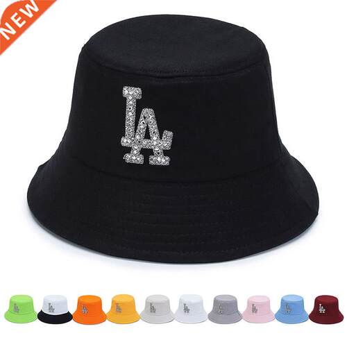 LA Bucket Hat Simulation Diamond Wonmen Men Summer Outdoor C