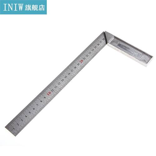 1Pc 30cm Stainless Steel Right Measuring Angle Square Ruler