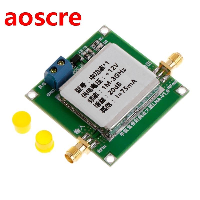1-3000MHz 2.4GHz 20dB LNA RF Broband Low Noise Amplifier M