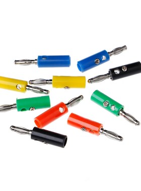 10 Pcs 5 Colors Wire Audio Speaker Cable Banana Plug Connect