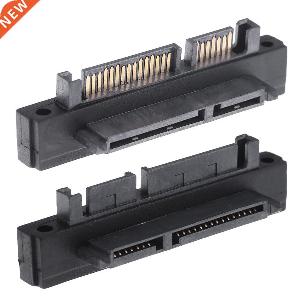 500Mbps 90 Degree 7+15Pin SATA Male to Female Port Adapter C