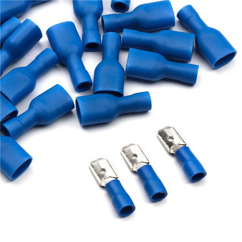50 Pairs 6.3mm 16-14 AWG Female&Male Electrical Wiring Conne