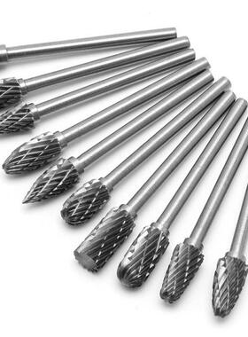 10Pcs 1/8 6mm Tungsten Caride Cutter Rotary urr Set CNC E