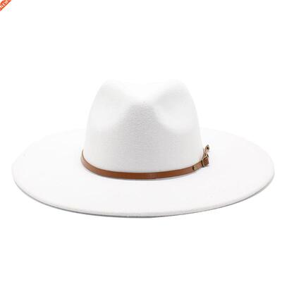 Quality Big edge wool Fedora Hat Women Men Imitation Wool Fe