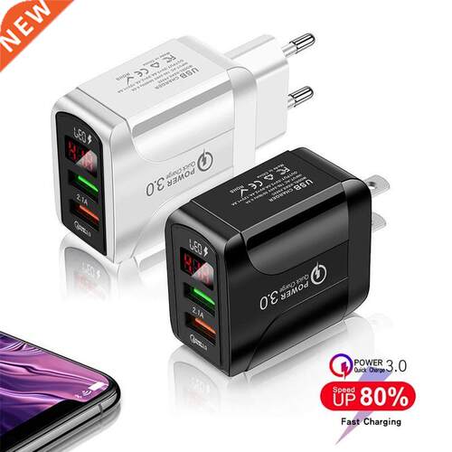 2USB Digitl Disply Fst Chrger 5V4.1EU US UK 2 Port Smr