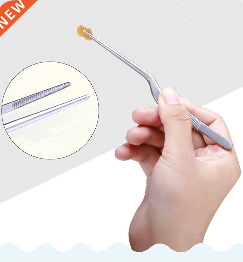 ZtDpLsd 1Pcs Tweezers Atraumatic Forceps Angled Clamp Stainl