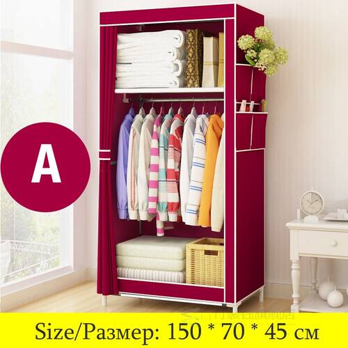 Wardrobe  Non-woven Fold Portable Storage Cabinet Folding