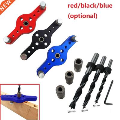 Alloy Vertical Pocket Hole Jig Woodworking 6/8/10mm Drilling