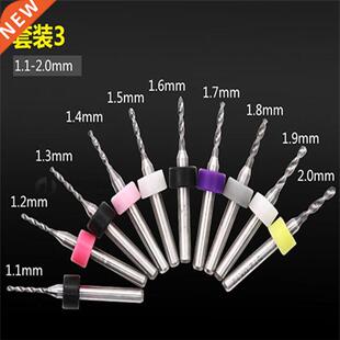 High quality 10pcs PCB bit fixed handle drill Carbide small