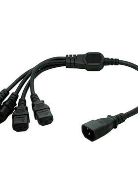 IEC 320 C14 male to 4XC13 female Y type splitter power cord