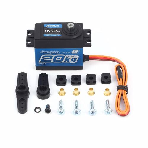 65g 6.6V Gear Servo 20kg Servo for RC 1/10 1/8 Off-road Car