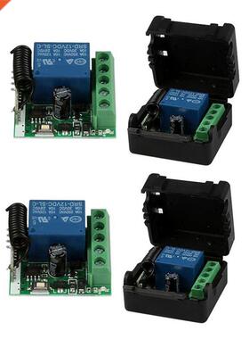 2X DC 12V 1CH 433MHz Universal Wireless Remote Control Switc