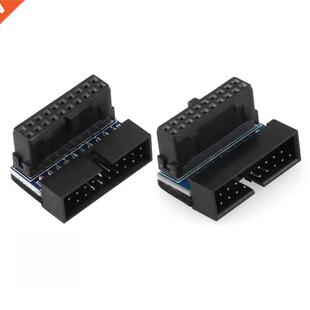 USB 3.0 20 Pn Male to Female Extenson Adapter Up Down Angl