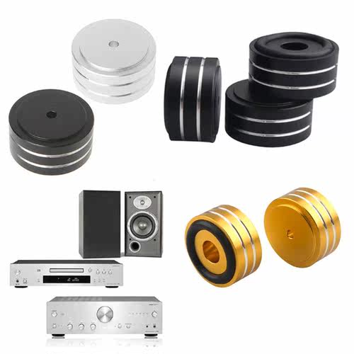 4PCS 40*20mm Aluminum Alloy Amplifier Feet Shock Absorber Sp
