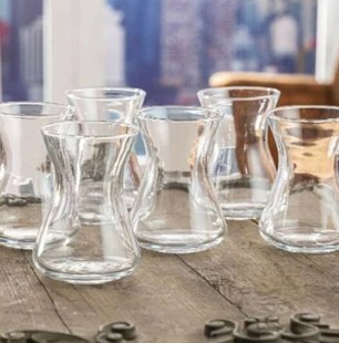 Turkish teacup set black tea Modern 6 pcs 125ml best cup cof