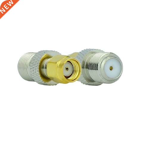 RF SMAF Adapter RP SMA Plug to F Jack Straight Coaxial Conne
