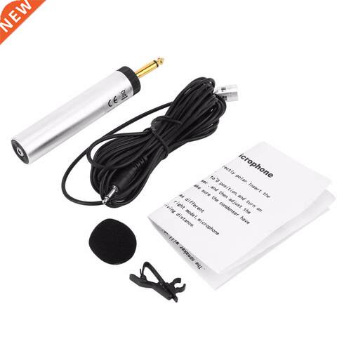 Lavalier Lapel Clip Condenser Microphone Stage Pickup Mic fo