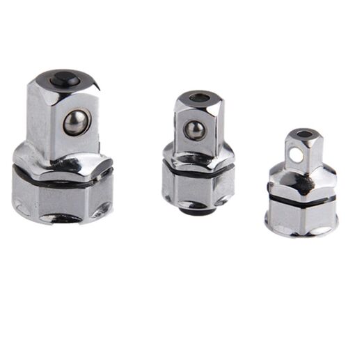 3-Piece Wrench Socket Adapter Set 1/4 Inch 3/8 Inch 1/2 Inch