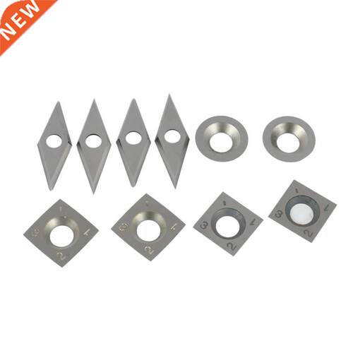 10Pcs/Set Diamond Square Round Blades High Hardness Carbide