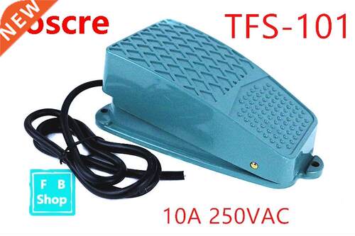 1PCS TFS-101 10A 250VAC Green foot switch thick plastic shel