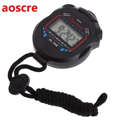 Classic Digital Handheld LCD Chronograph Sports Stopwatch Ti