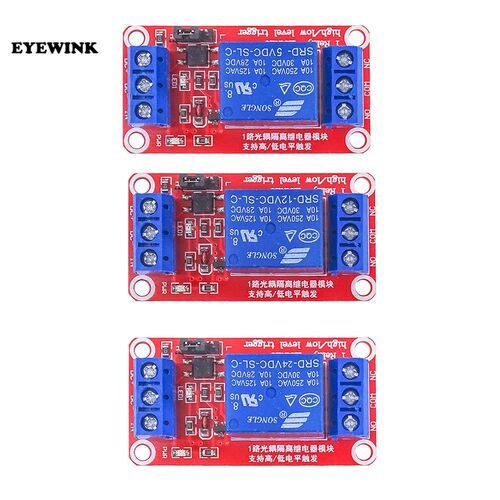 10PCS/LOT  1 Channel 5V Relay Module Board Shield with Optoc