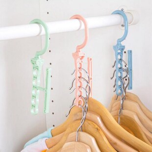 Multifunction Multilayer Windproof Clothes Hanger Organizer
