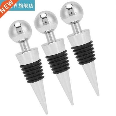 Kitchen Accessories Wine Bottle Stopper Silver Round Head B