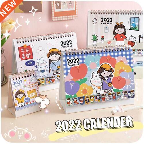 2022 Kawaii Calendar Planner Notebook Cute Desktop Notebook