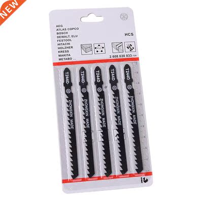 5Pcs/Set T244D HCS T-Shank Curved Jigsaw Blades for Wood Fas