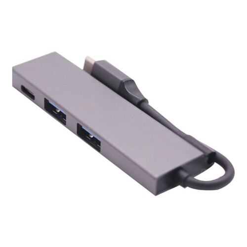 USB C Hub 3-In-1 Portable USB C apter With 2 USB 2.0+USB C