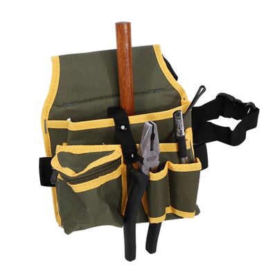 Multiple Canvas Pouch Bag with Belt Hardware Mechanic's