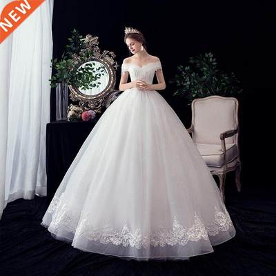 Gryffon Wedding Gowns Sweet Boat Neck Floor-length Lace Up B