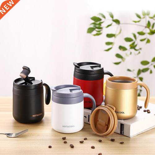 350ml Stanless Steel Vacuum Flask wth Handle Ld Portable
