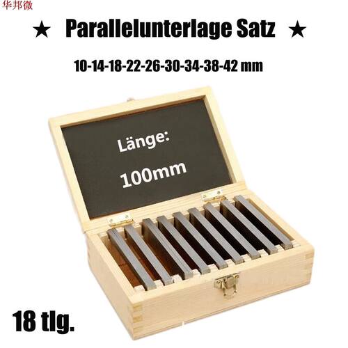 9 Pairs 18Pcs High-precision Manufactured Parallel Pad Gauge