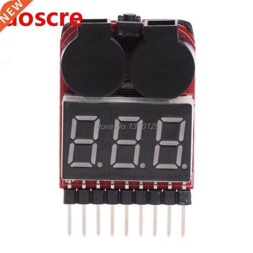 1-8S Lipo/Li-ion/Fe RC oat attery 2 In 1 Tester LED Low Vo