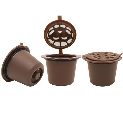 10pcs Refillable Reusable Coffee Capsules Pods For Nespresso
