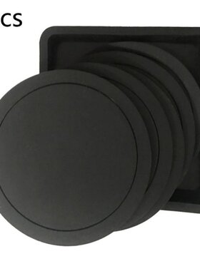 7Pcs Non-slip Silicone Drinking Coaster Set Holder Cup Coast