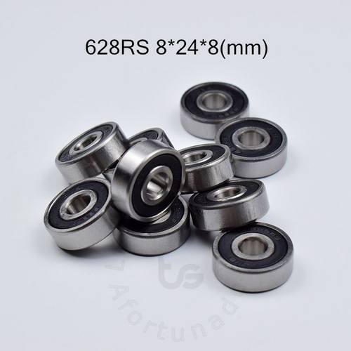 10pcs 628RS 8*24*8(mm) free shipping chrome steel rubber Se