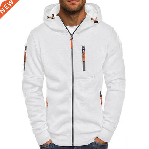 Spring Men's Jackets Hooded Coats Casual Zipper Sweatshi