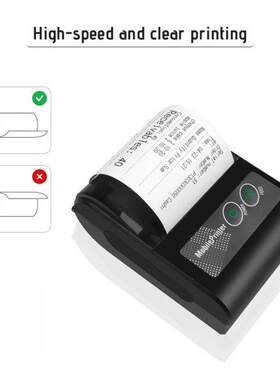 Bluetooth-Compatible Thermal Receipt Printer Fast Mini Taxi