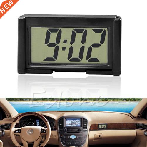 Car Auto Interior Dashboard Desk LCD Screen Digital Clock Se