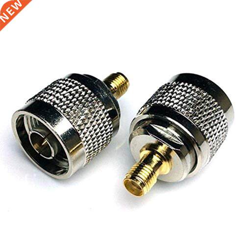 2Pcs N Type Male Plug to SMA Female Jack Straight RF Coaxial