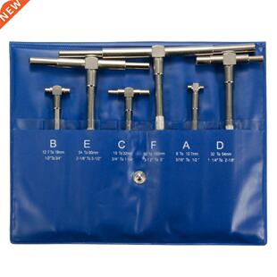 6Pcs Telescopic Gauge Micrometer Measurement Bore Engineers