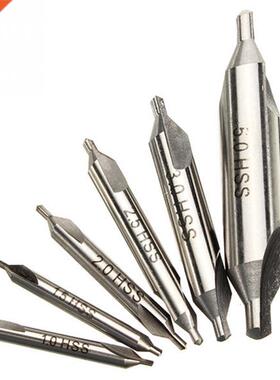 6pcs 5/3/2.5/2/1.5/1mm 60 Degree HSS Center Drills Bit Count