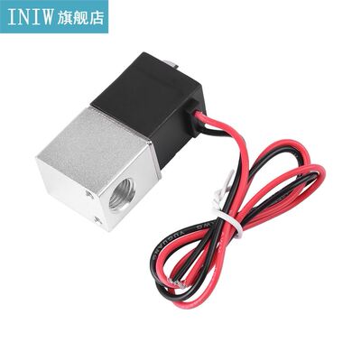 12V DC 1/4 Inch 2 Way Normally Closed Pneumatic Aluminum Ele