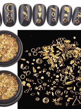 120Pcs Mixed Steampunk Golden Metal Moon Star Cogs Gear Conc