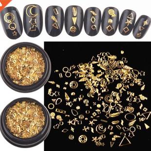120Pcs Mixed Steampunk Golden Metal Moon Star Cogs Gear Conc