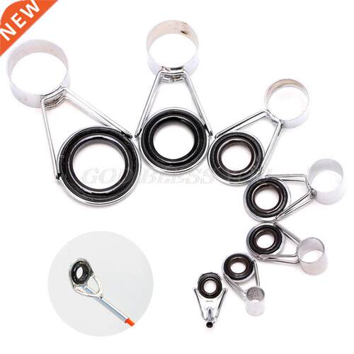 7Pcs Telescopic Fishing Rod Guides Top Ring Set Raft Fishing